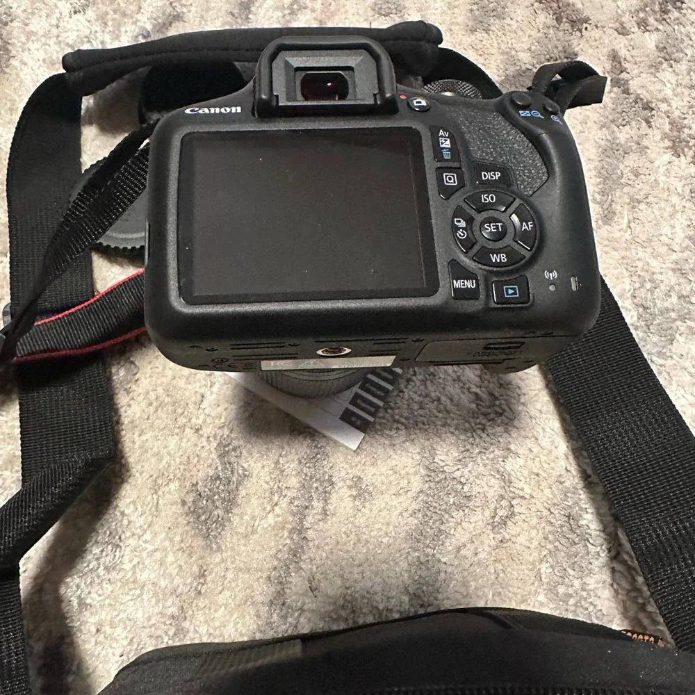 Canon Rebel Camera with Black and Red Case